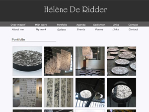 Website portfolio kunstenaar