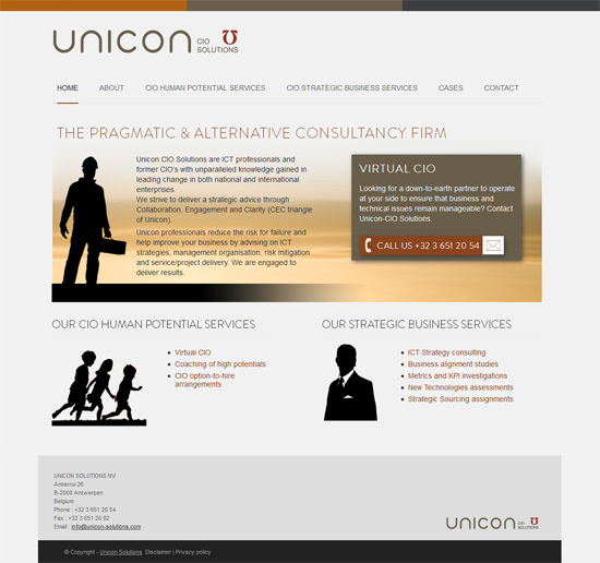 Unicon homepagina wordpress website